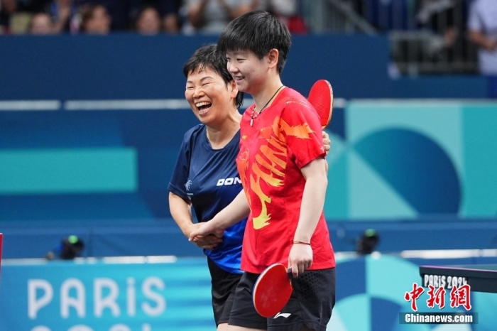 38岁年龄差下的温情对决：倪夏莲孙颖莎巴黎奥运