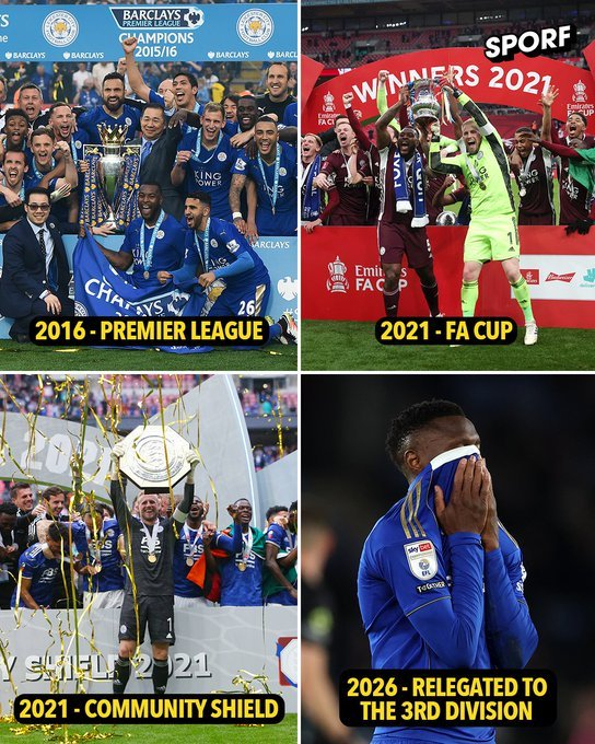 从英超冠军到英甲降级：莱斯特城十年沉浮录